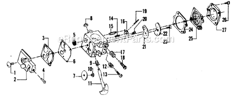 Page A Diagram and Parts List for YP130  Weed Eater Trimmer